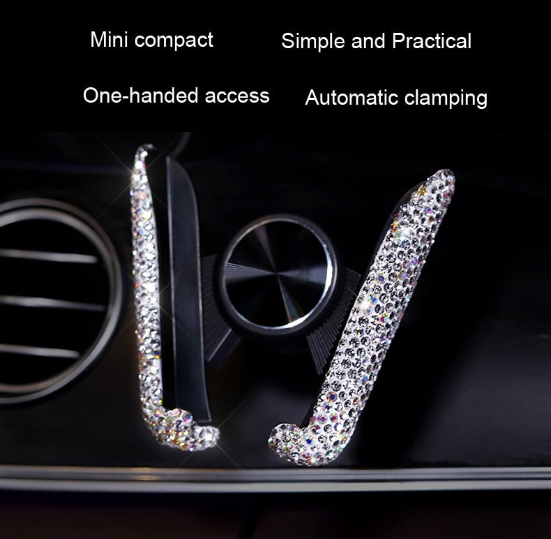 Diamond Crystal Car Phone Holder