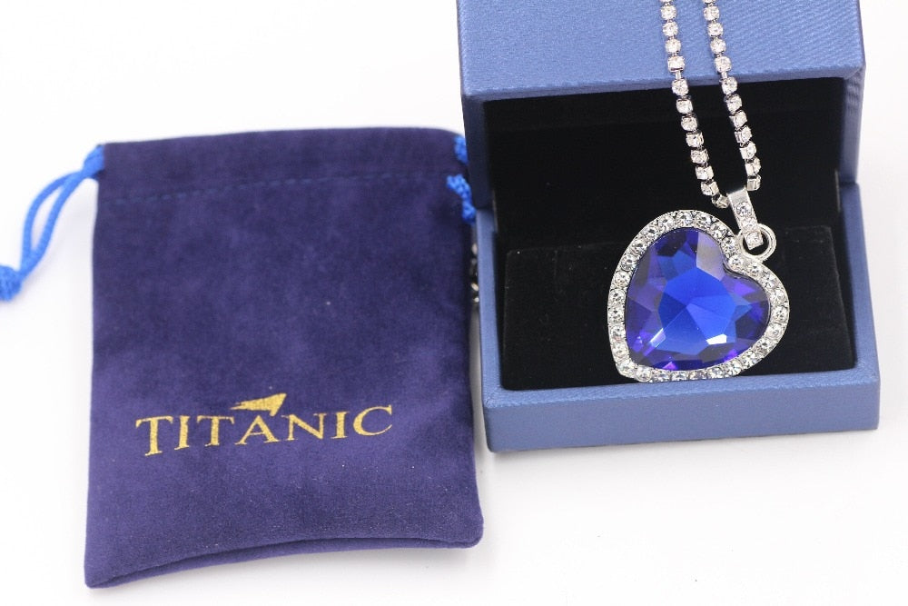 Titanic Heart Blue Pendant