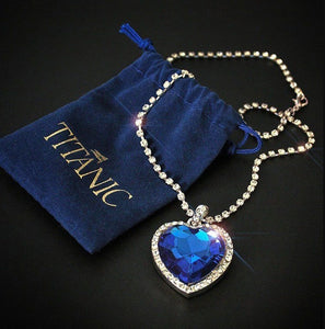 Titanic Heart Blue Pendant