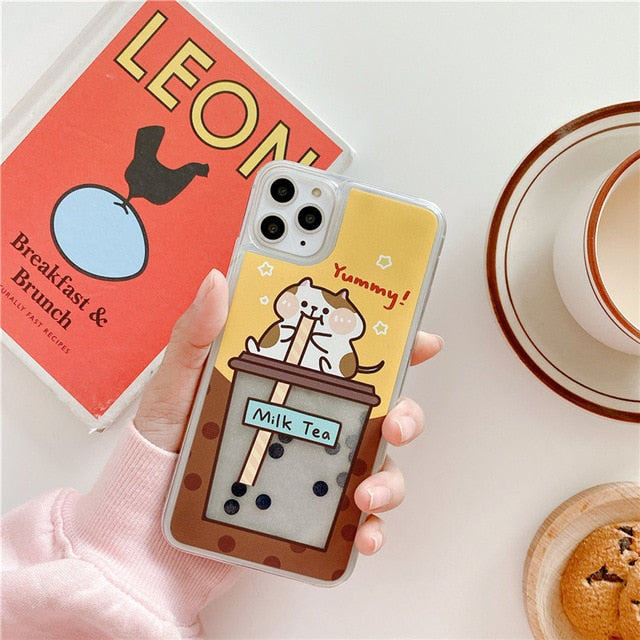 Cute Cat Boba Iphone Case