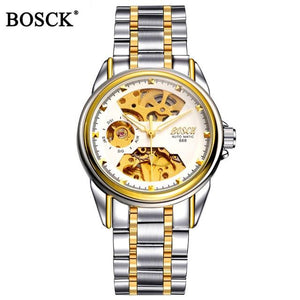 BOSCK Mechanical Watches Skeleton Watch