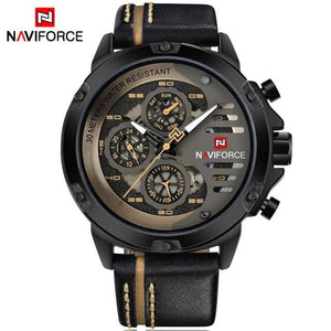 NAVIFORCE Leather Watch