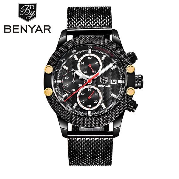 Carbon Benyar Chronograph Watches-Classica Store