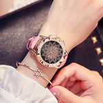Crystal Leather Watch