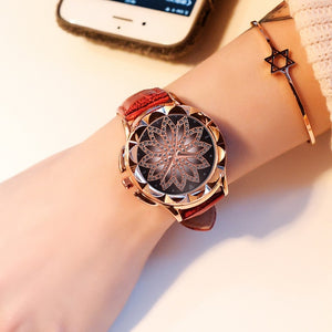 Crystal Leather Watch