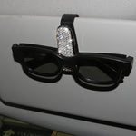 Crystal Rhinestones Car Sunglasses Clip